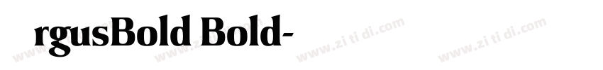 ArgusBold Bold字体转换